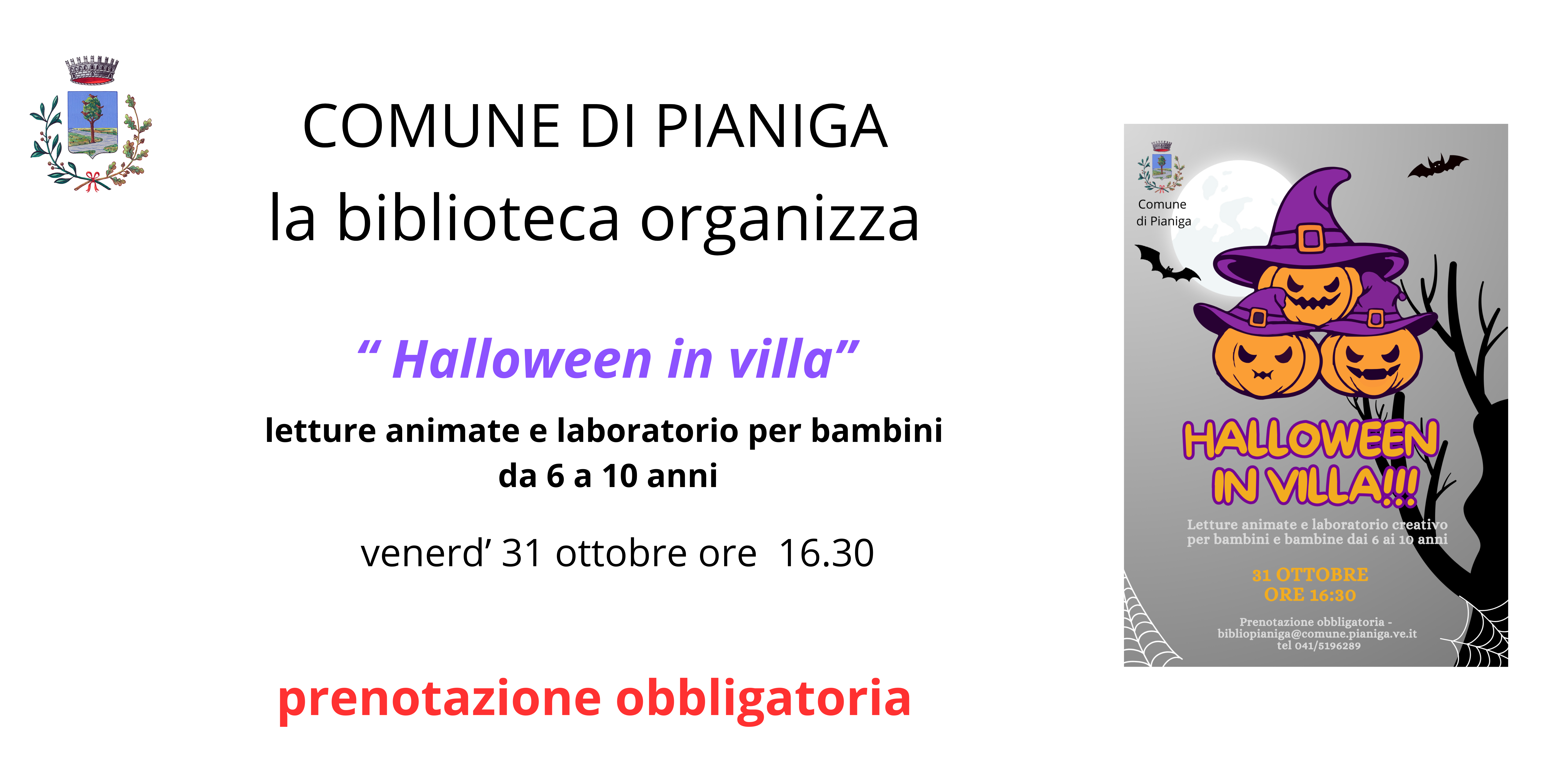 BANNER HALLOWEEN IN VILLA