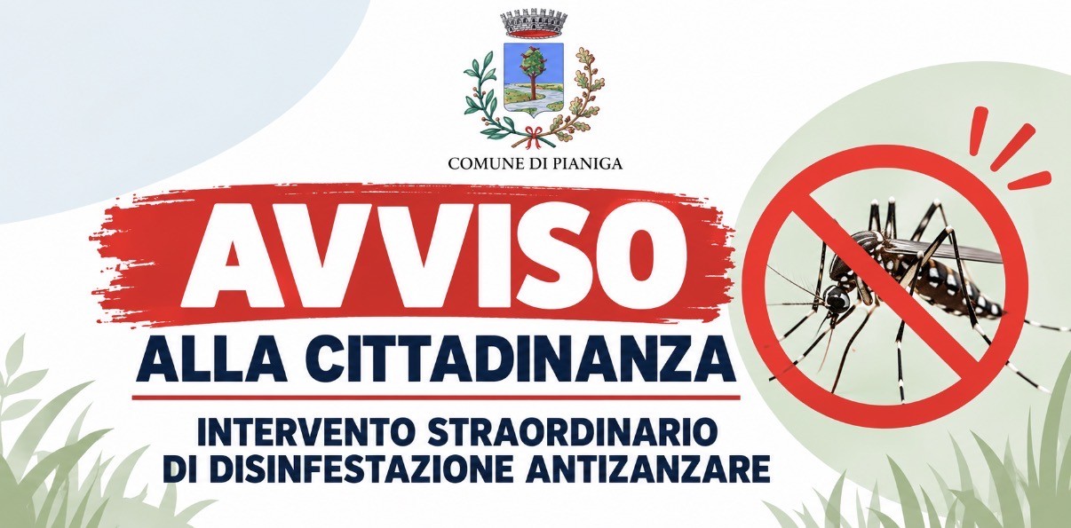 Intervento disinfestazione antizanzare